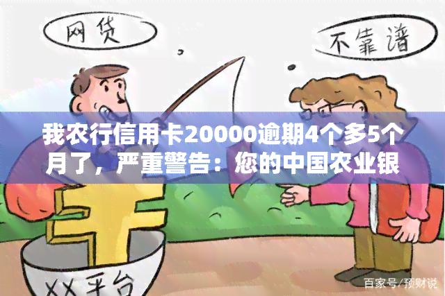 我农行信用卡20000逾期4个多5个月了，严重警告：您的中国农业银行信用卡已逾期4个多月，需立即还款！