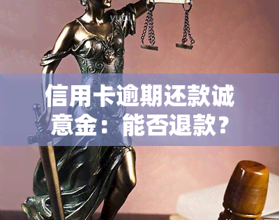 信用卡逾期还款诚意金：能否退款？