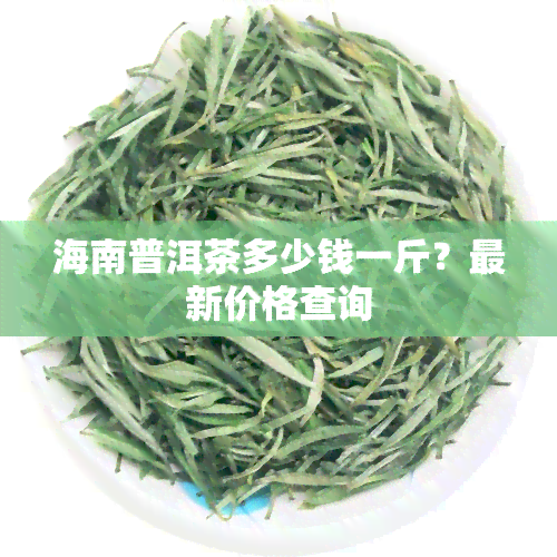 海南普洱茶多少钱一斤？最新价格查询