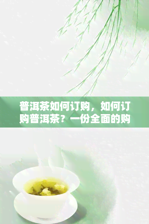 普洱茶如何订购，如何订购普洱茶？一份全面的购买指南