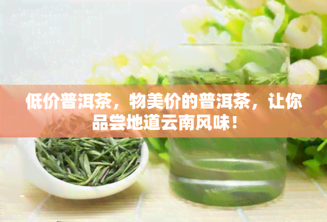 低价普洱茶，物美价的普洱茶，让你品尝地道云南风味！