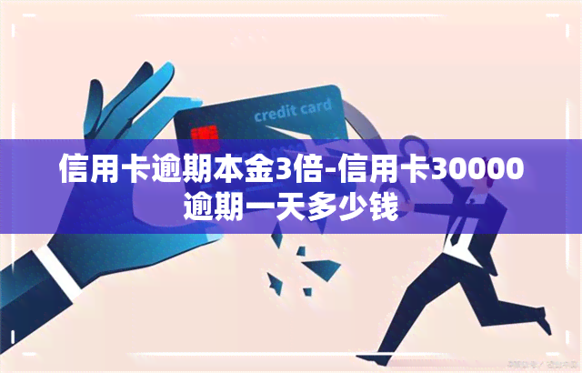 信用卡逾期本金3倍-信用卡30000逾期一天多少钱