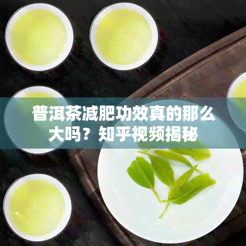 普洱茶减肥功效真的那么大吗？知乎视频揭秘