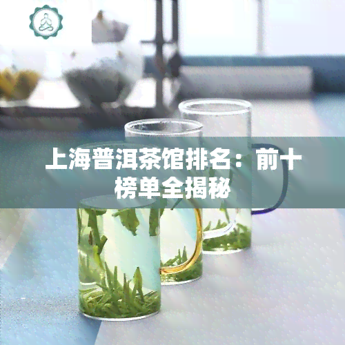 上海普洱茶馆排名：前十榜单全揭秘