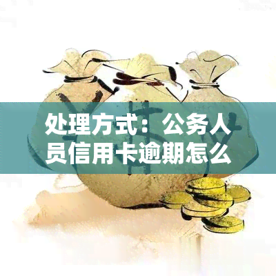 处理方式：公务人员信用卡逾期怎么办？