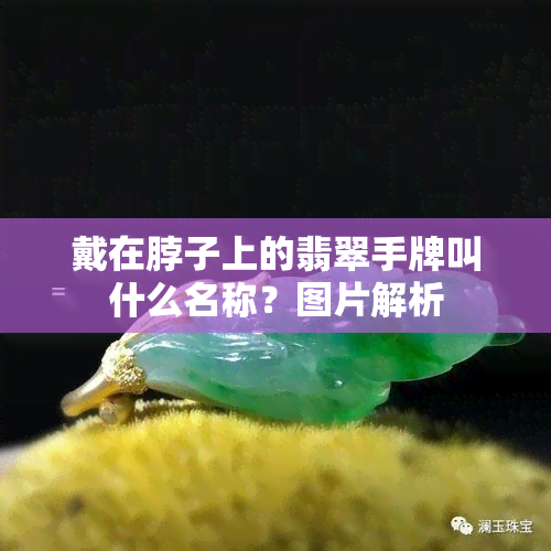 戴在脖子上的翡翠手牌叫什么名称？图片解析