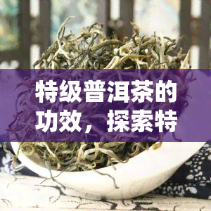 特级普洱茶的功效，探索特级普洱茶的神奇功效，了解其对人体健的益处