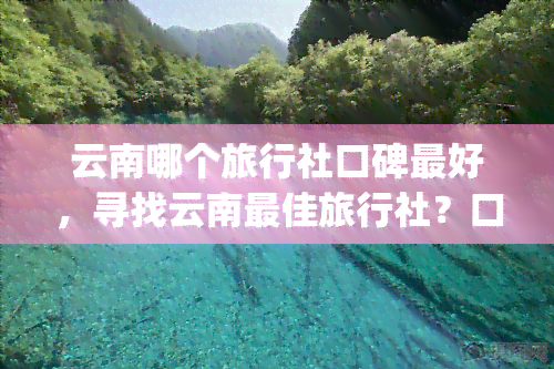 云南哪个旅行社口碑更好，寻找云南更佳旅行社？口碑排名top10揭晓！