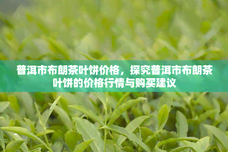 普洱市布朗茶叶饼价格，探究普洱市布朗茶叶饼的价格行情与购买建议