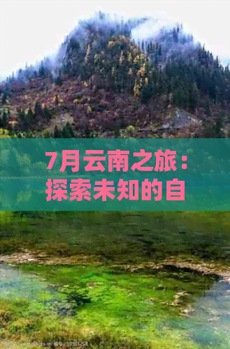 7月云南之旅：探索未知的自然奇观与文化魅力