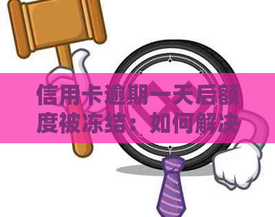 信用卡逾期一天后额度被冻结：如何解决这个问题？