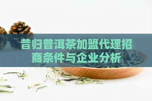 昔归普洱茶加盟代理招商条件与企业分析