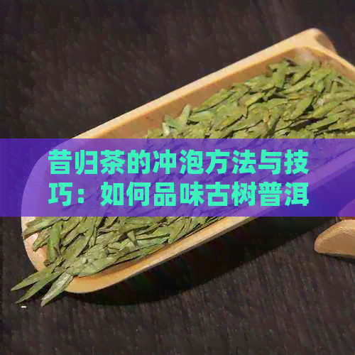 昔归茶的冲泡方法与技巧：如何品味古树普洱的美味