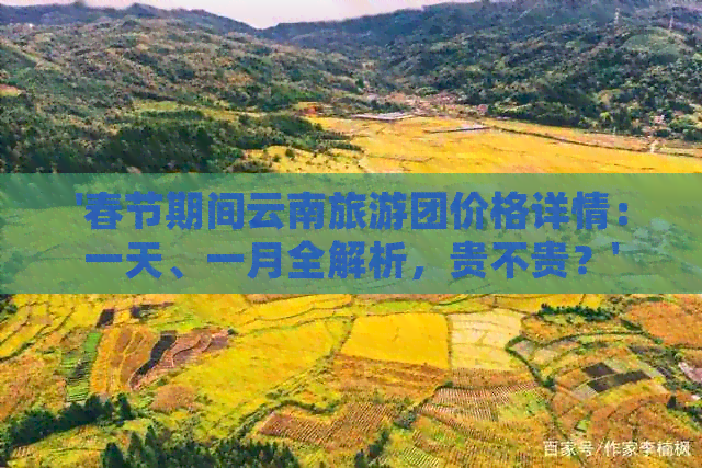 '春节期间云南旅游团价格详情：一天、一月全解析，贵不贵？'