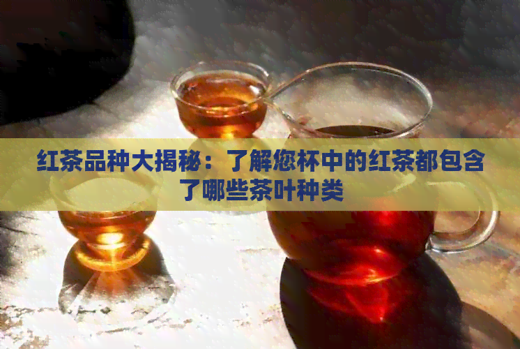 红茶品种大揭秘：了解您杯中的红茶都包含了哪些茶叶种类