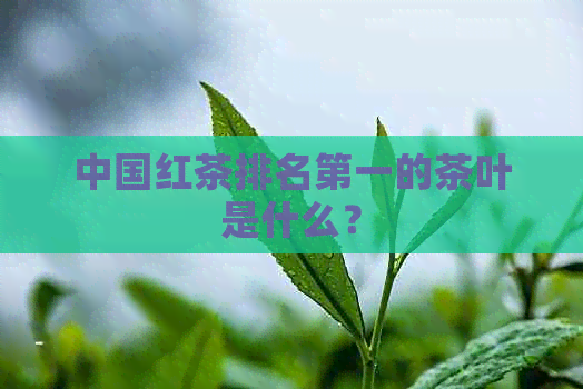 中国红茶排名之一的茶叶是什么？