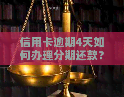 信用卡逾期4天如何办理分期还款？