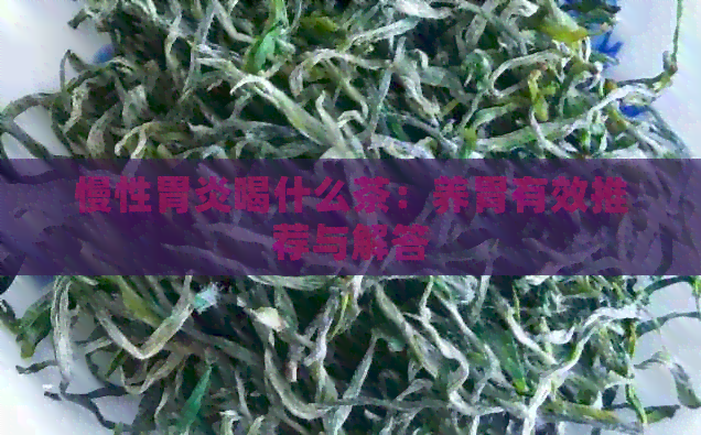 慢性胃炎喝什么茶：养胃有效推荐与解答