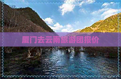 厦门去云南旅游团报价