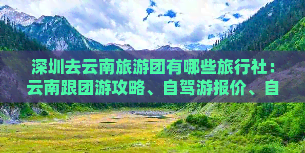 深圳去云南旅游团有哪些旅行社：云南跟团游攻略、自驾游报价、自由行指南。