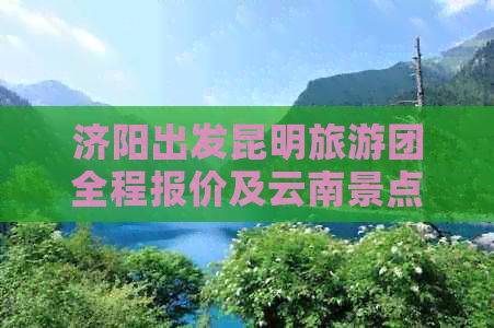 济阳出发昆明旅游团全程报价及云南景点介绍