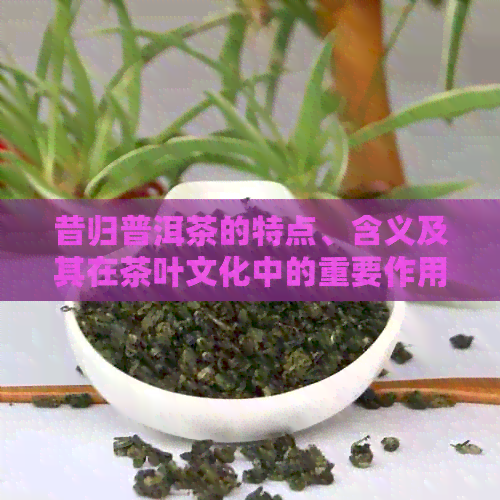 昔归普洱茶的特点、含义及其在茶叶文化中的重要作用