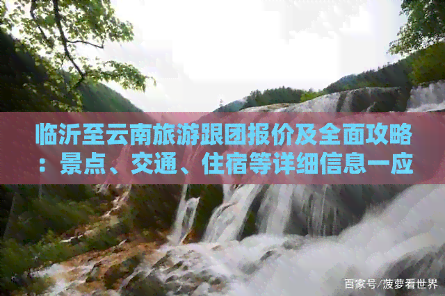 临沂至云南旅游跟团报价及全面攻略：景点、交通、住宿等详细信息一应俱全