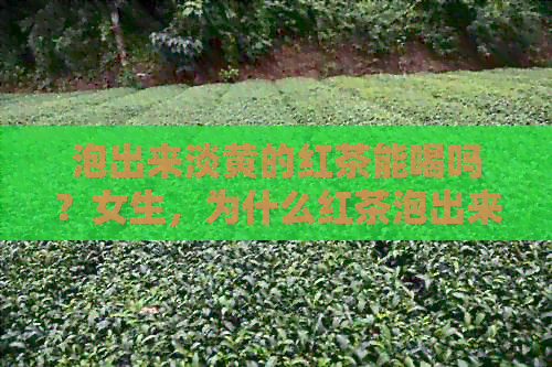 泡出来淡黄的红茶能喝吗？女生，为什么红茶泡出来是黄色的？请解释。