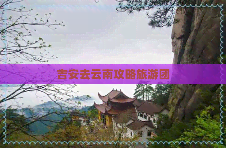 吉安去云南攻略旅游团