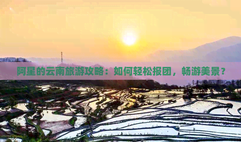 阿星的云南旅游攻略：如何轻松报团，畅游美景？