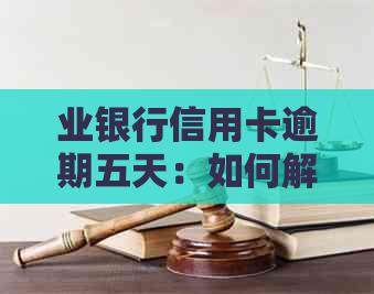 业银行信用卡逾期五天：如何解决还款问题，逾期后果及影响分析