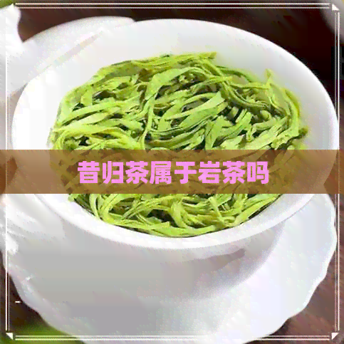 昔归茶属于岩茶吗