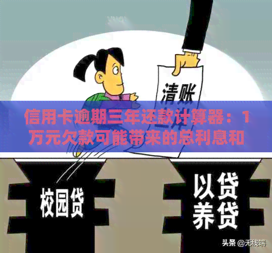 信用卡逾期三年还款计算器：1万元欠款可能带来的总利息和更低还款额解析