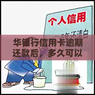 华银行信用卡逾期还款后，多久可以重新申请开卡？