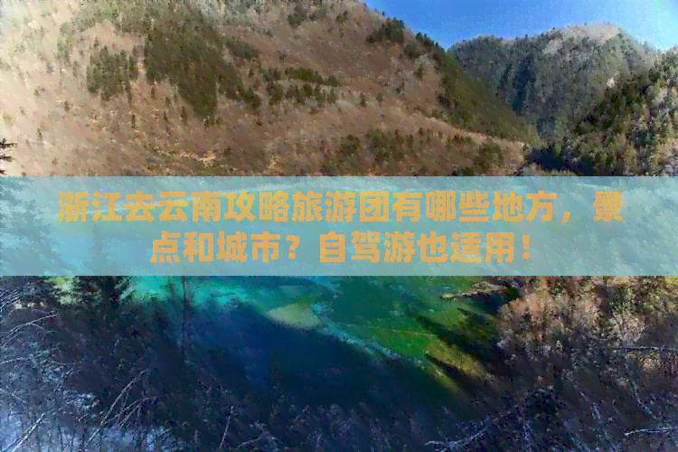 浙江去云南攻略旅游团有哪些地方，景点和城市？自驾游也适用！