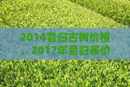 2014昔归古树价格，2017年昔归茶价，2020昔归古树价格，昔归茶2018年价格