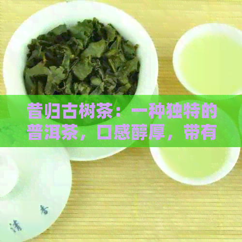 昔归古树茶：一种独特的普洱茶，口感醇厚，带有微苦和涩味