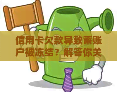 信用卡欠款导致蓄账户被冻结？解答你关心的问题！