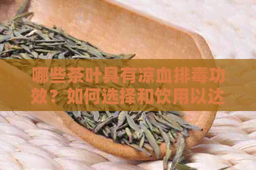 哪些茶叶具有凉血排功效？如何选择和饮用以达到效果？