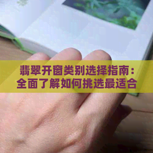 翡翠开窗类别选择指南：全面了解如何挑选最适合您的翡翠装饰窗