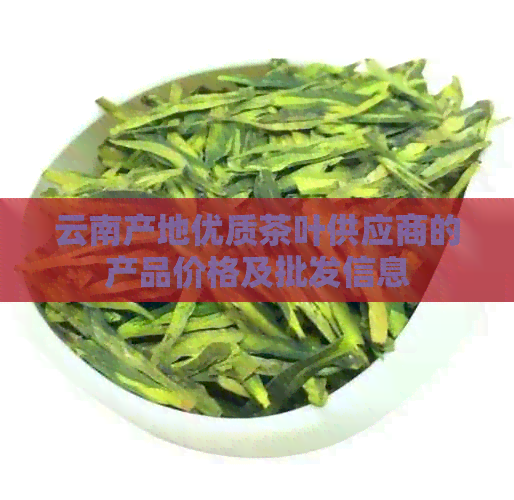 云南产地优质茶叶供应商的产品价格及批发信息