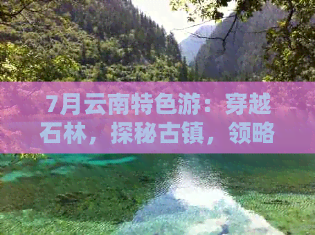 7月云南特色游：穿越石林，探秘古镇，领略茶马古道之旅