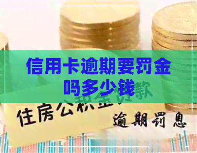 信用卡逾期要罚金吗多少钱