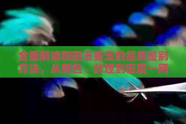 全面解读和田玉墨玉的品质鉴别方法，从颜色、纹理到密度一网打尽！