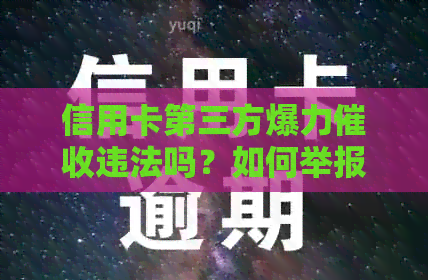 信用卡第三方爆力违法吗？如何举报和处理，赚钱情况及应对措。