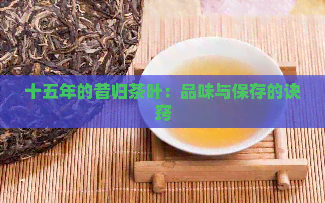 十五年的昔归茶叶：品味与保存的诀窍