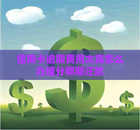 信用卡逾期费用太高怎么办理分期期还款