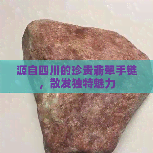 源自四川的珍贵翡翠手链，散发独特魅力