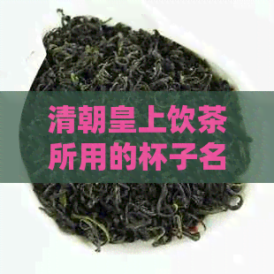 清朝皇上饮茶所用的杯子名称及其特点是什么？