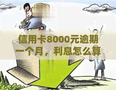 信用卡8000元逾期一个月，利息怎么算？逾期费用计算方法详解